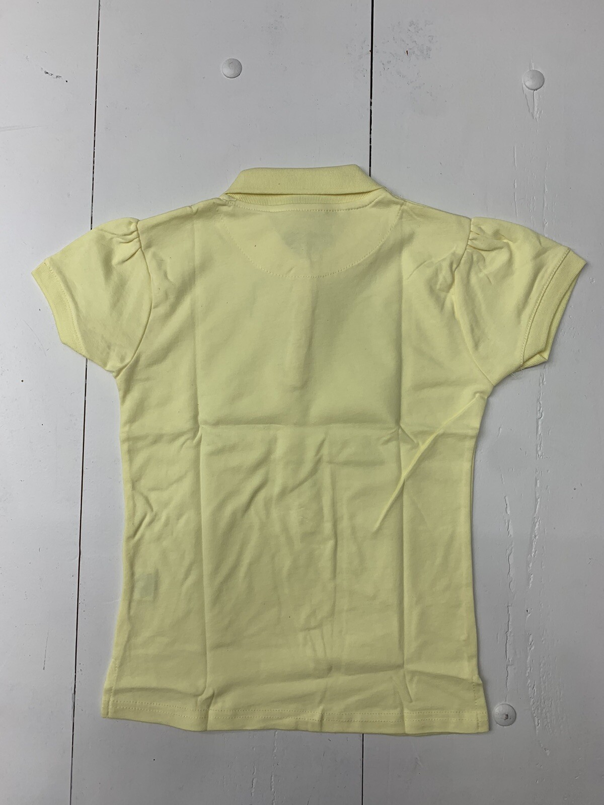 Galaxy Uniform Kids Light Yellow Short Sleeve Polo Shirt Size 7