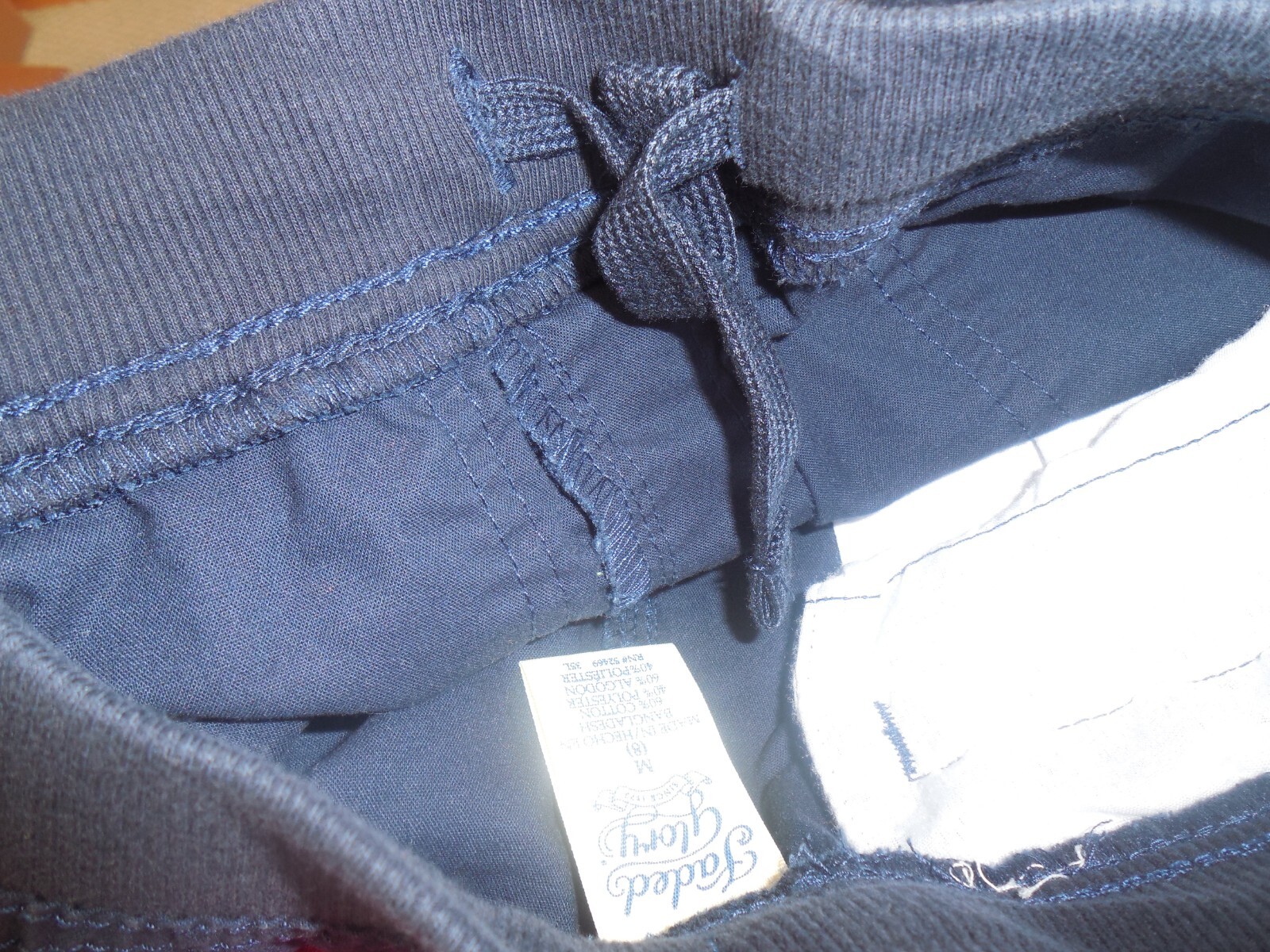 *Great Condition*  Boys Faded Glory Navy Blue Size 8 Uniform Pull on Shorts