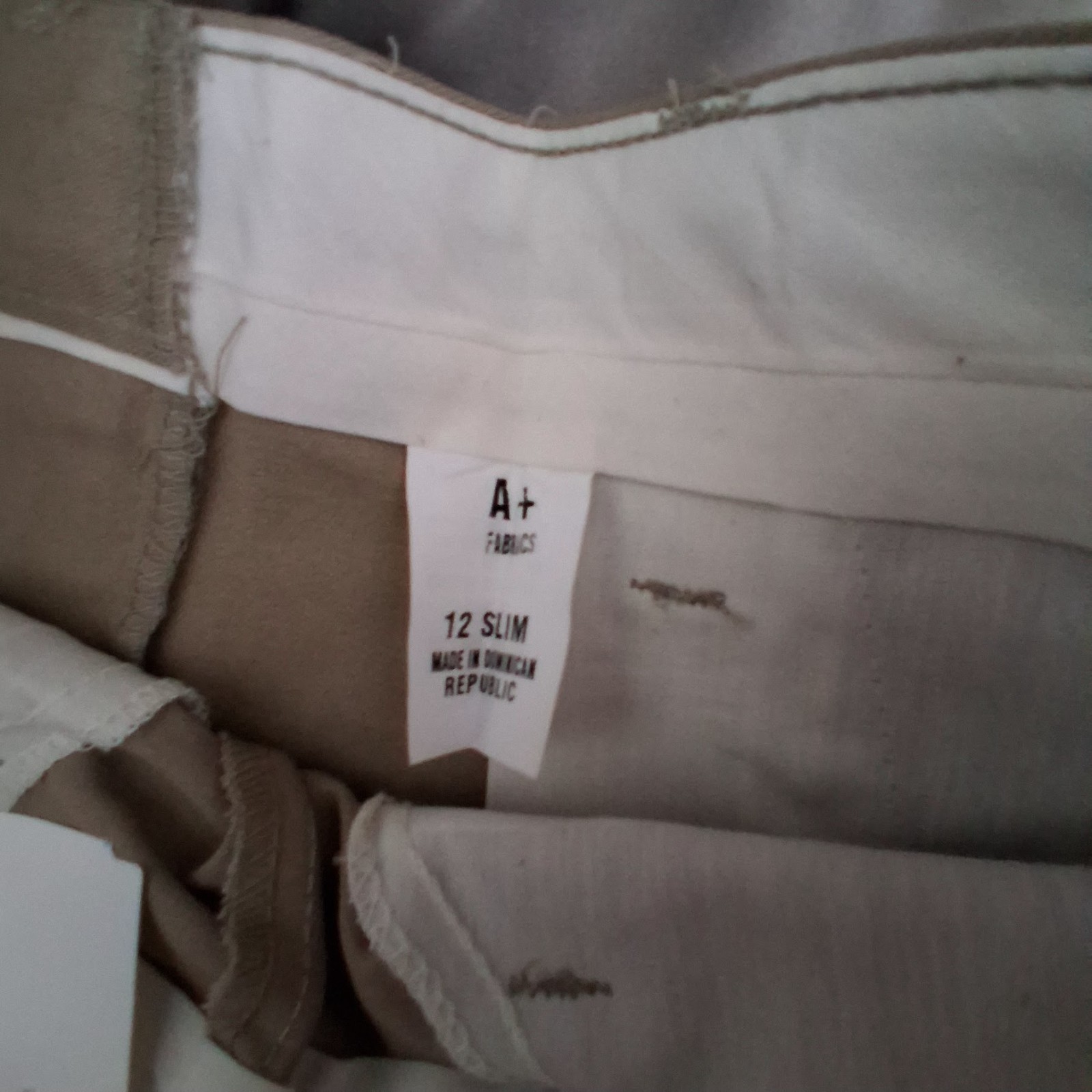 Parker A+ Boys Slim School Uniform Pants Sz 12 Khaki NWT Pleated Front