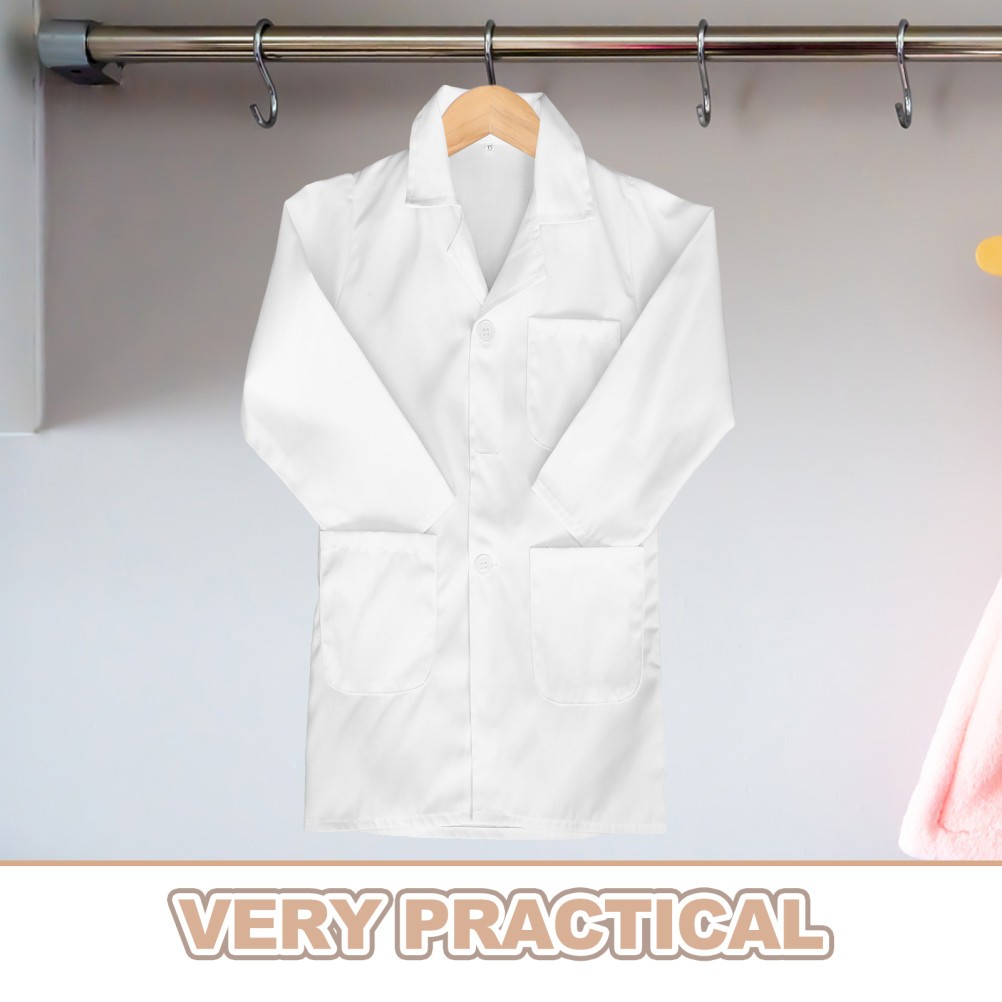 Boys Scientist Coat White Lab Kids Dress up Doctor Costume Girls