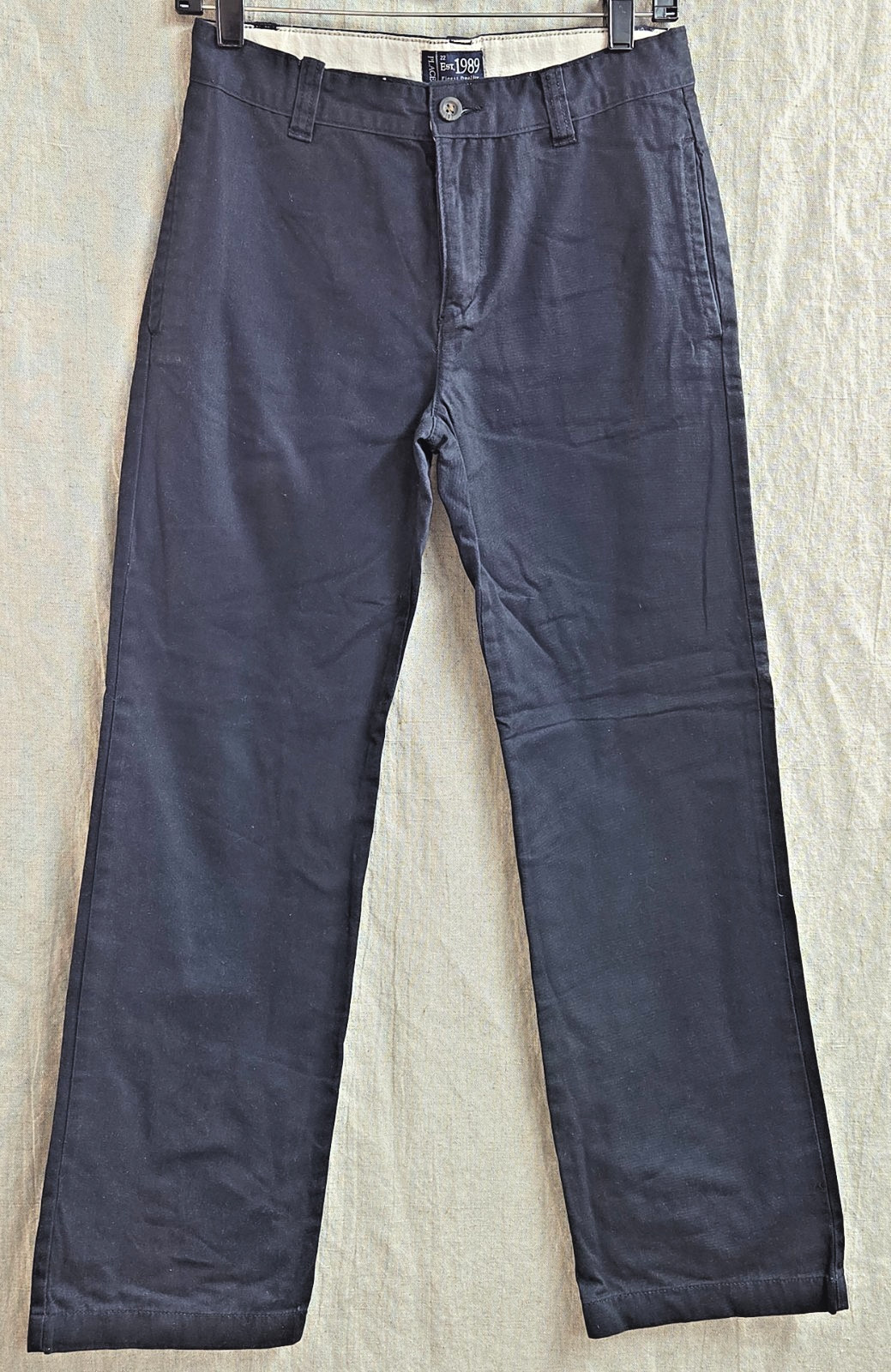 Lot of 2 The Children’s Place Boys Chino Pants Size 12 & 14 Navy & Khaki Uniform