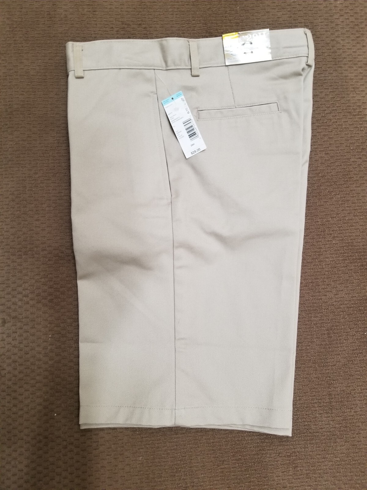 2 PAIR NEW 29H 29 HUSKY (30×10) DOCKERS School UNIFORM FLAT Front KHAKI SHORTS