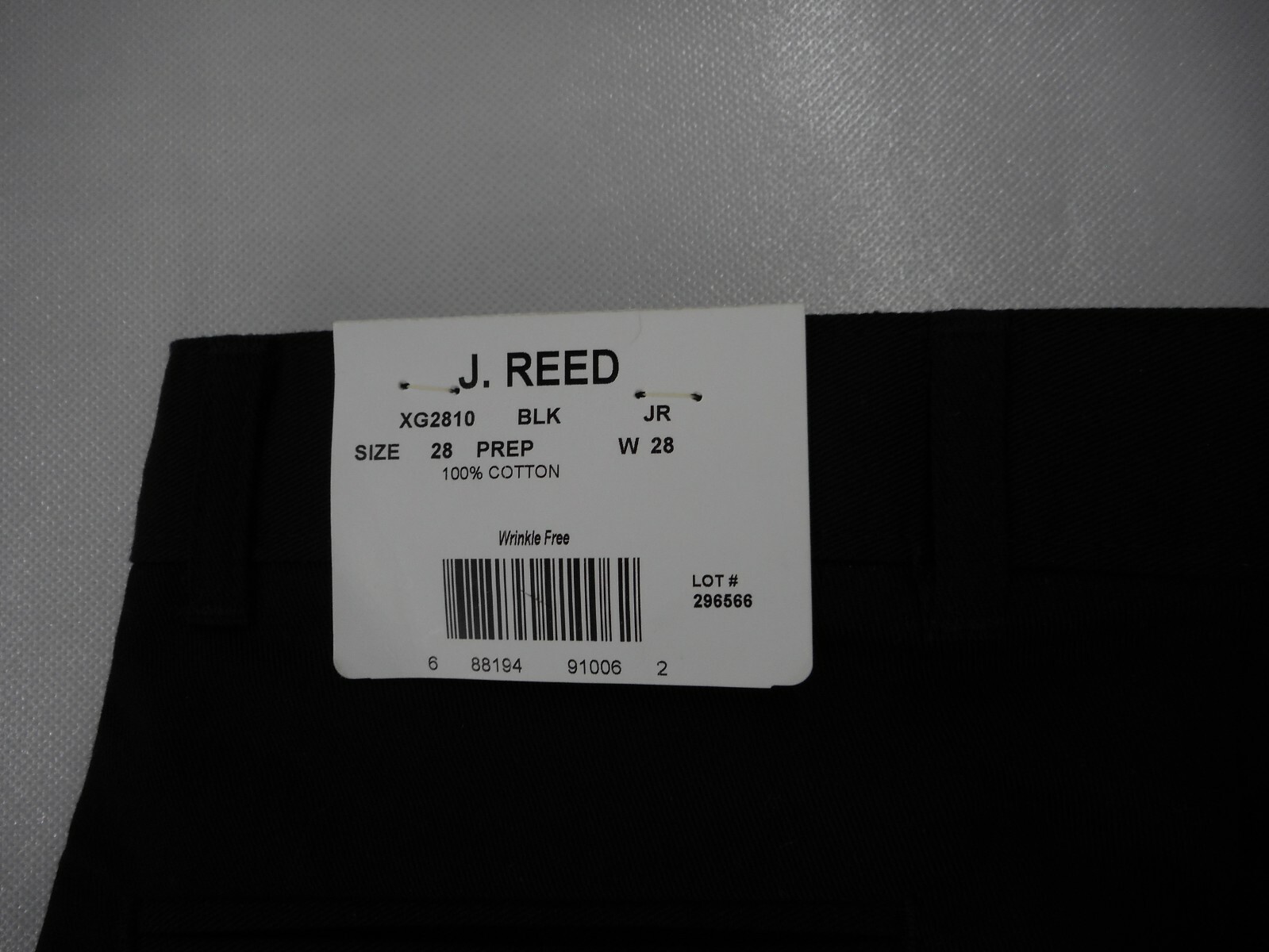 Boys J.Reed Black Uniform Shorts Size 29in. Waist
