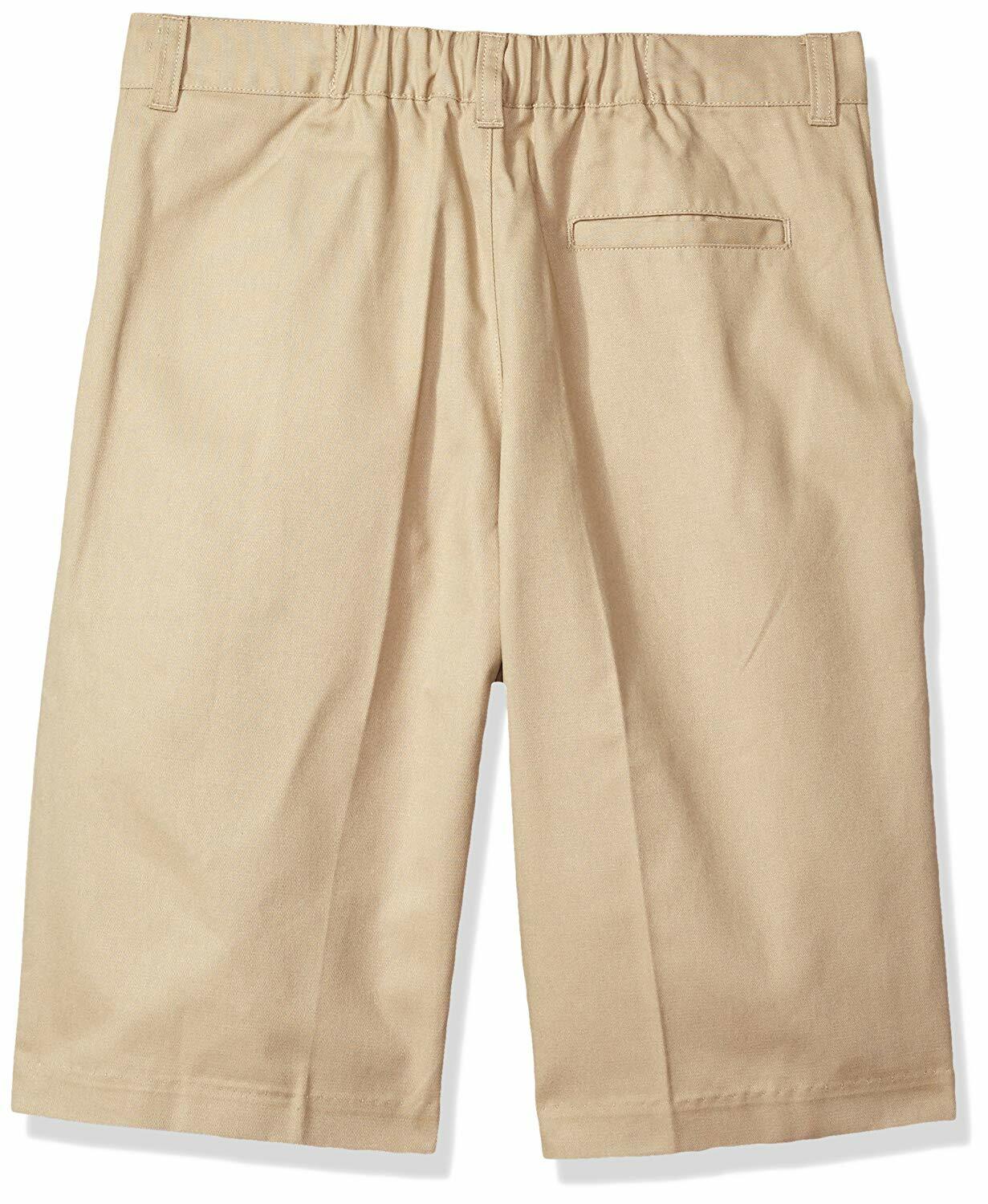 Classroom School Uniforms Big Boys Husky Flat Front Shorts, Khaki, 10H