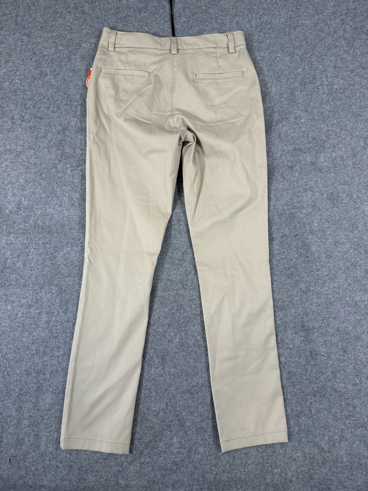Wonder Nation School Uniform Chino Pants Boys 16 Beige Flat Front Pockets NWT