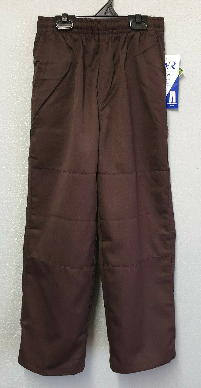 BNWT Boys Sz 6 LW Reid Brand Brown Double Knee Elastic Waist School Pants
