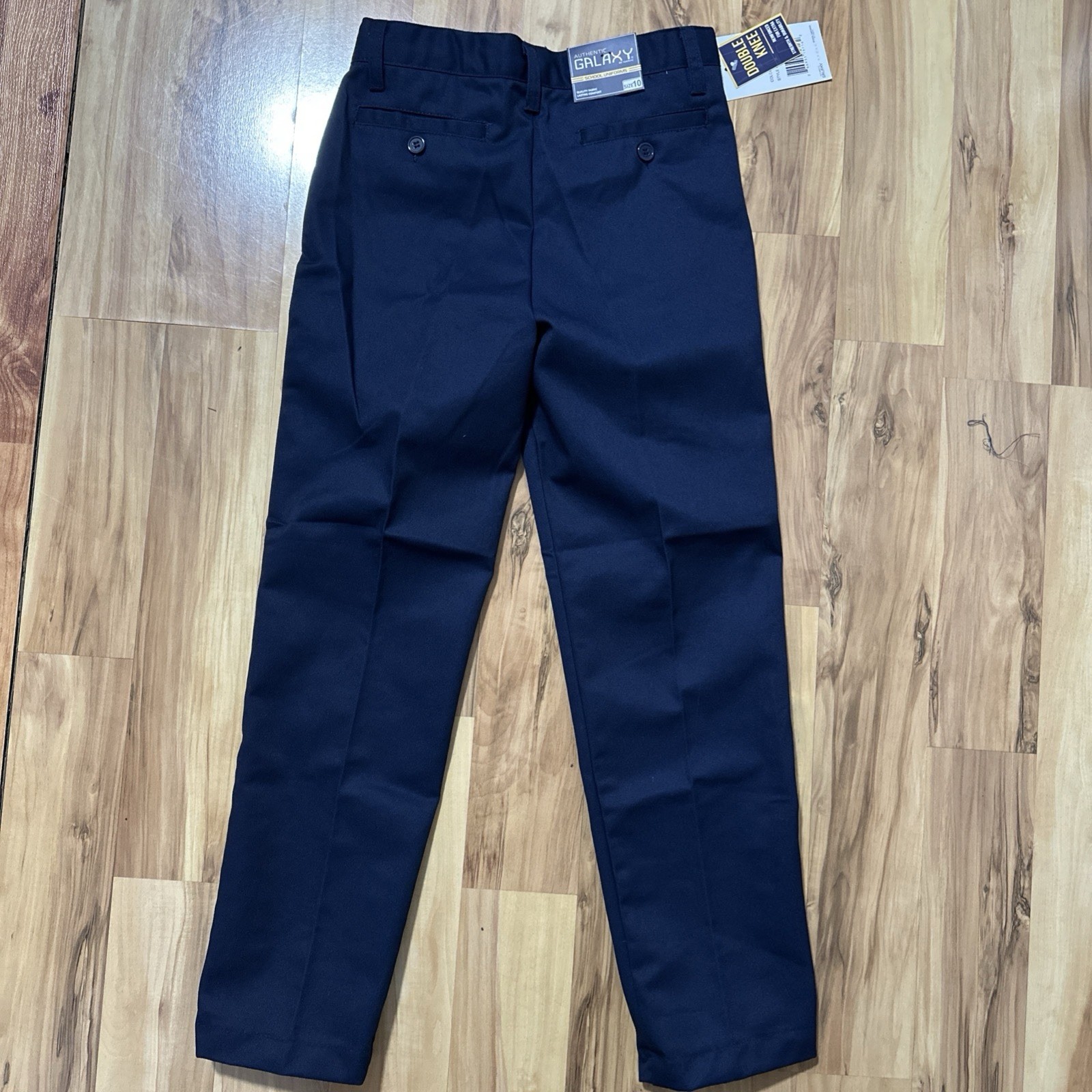 School Uniform Pants Boys Size12 Navy Blue Adjustable Waist NEW Authentic Galaxy