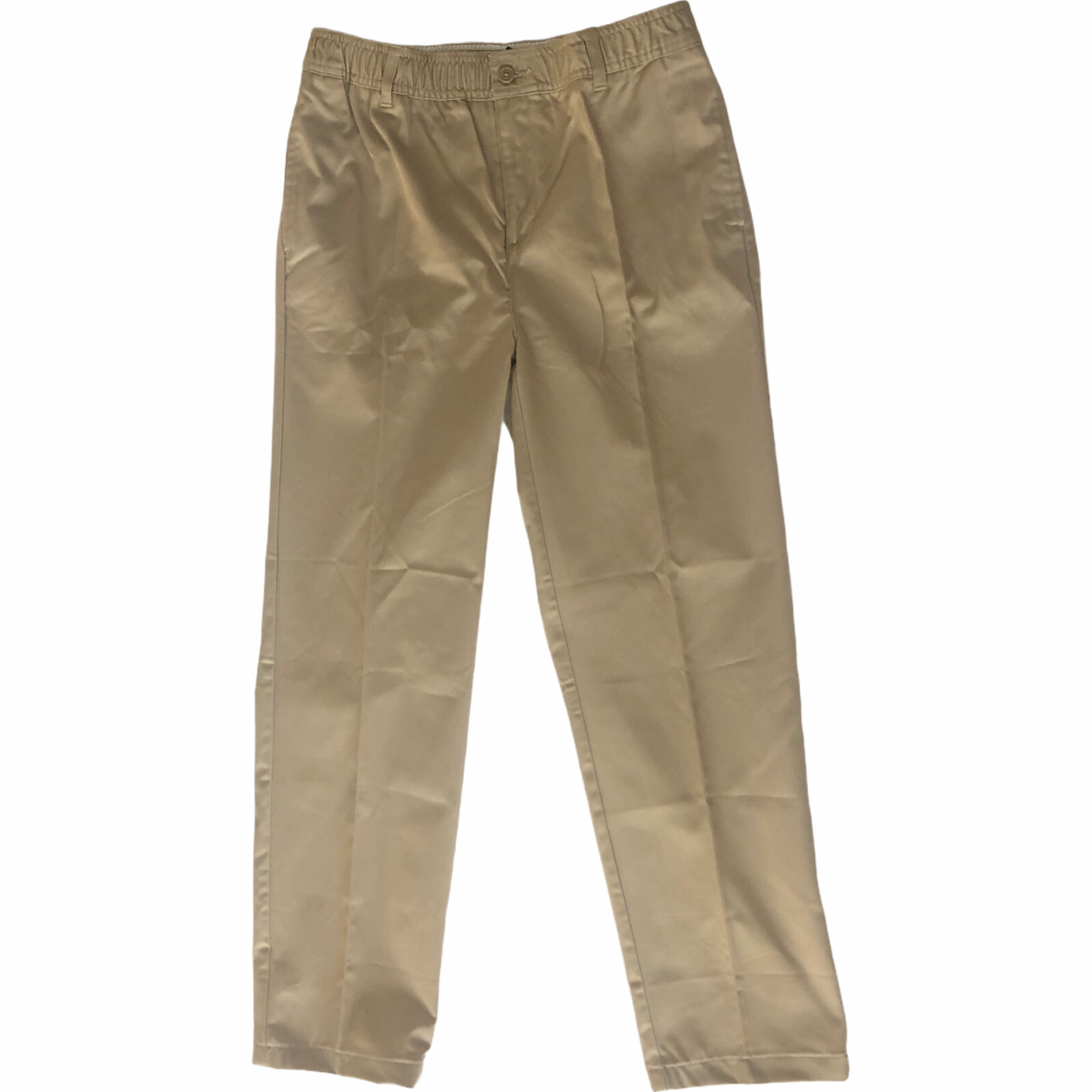 Lands End Boys Size 20 15-16 YRS Ins 28.5” Elastic Waist Chino Pants LOT #LE3J