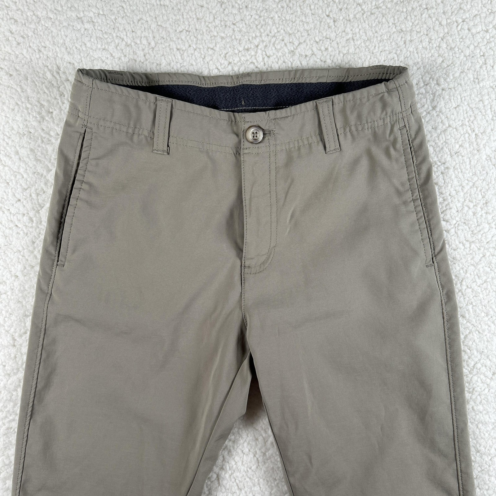 IZOD Pants Boys 12 Beige School Uniform Adjustable Waist Stretch Chino