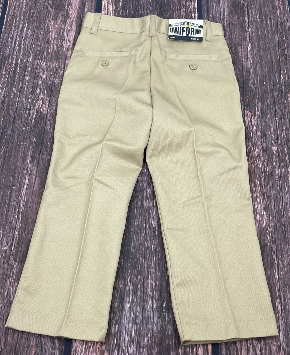 Galaxy Beige Khaki School Uniform / Casual Dress Pants Boys Sz 4 NWT