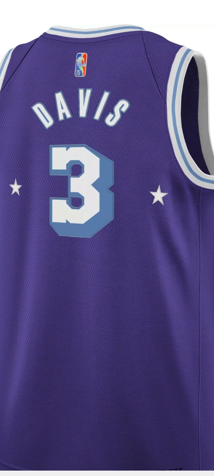 NWT Anthony Davis Lakers Nike Swingman City Edition Jersey Size Youth M 10-12