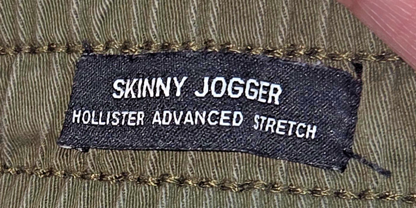 Lot of 3 Boys/Men’s Cargo Pants & Joggers – Gap Kids XXL & Hollister XS – Green/