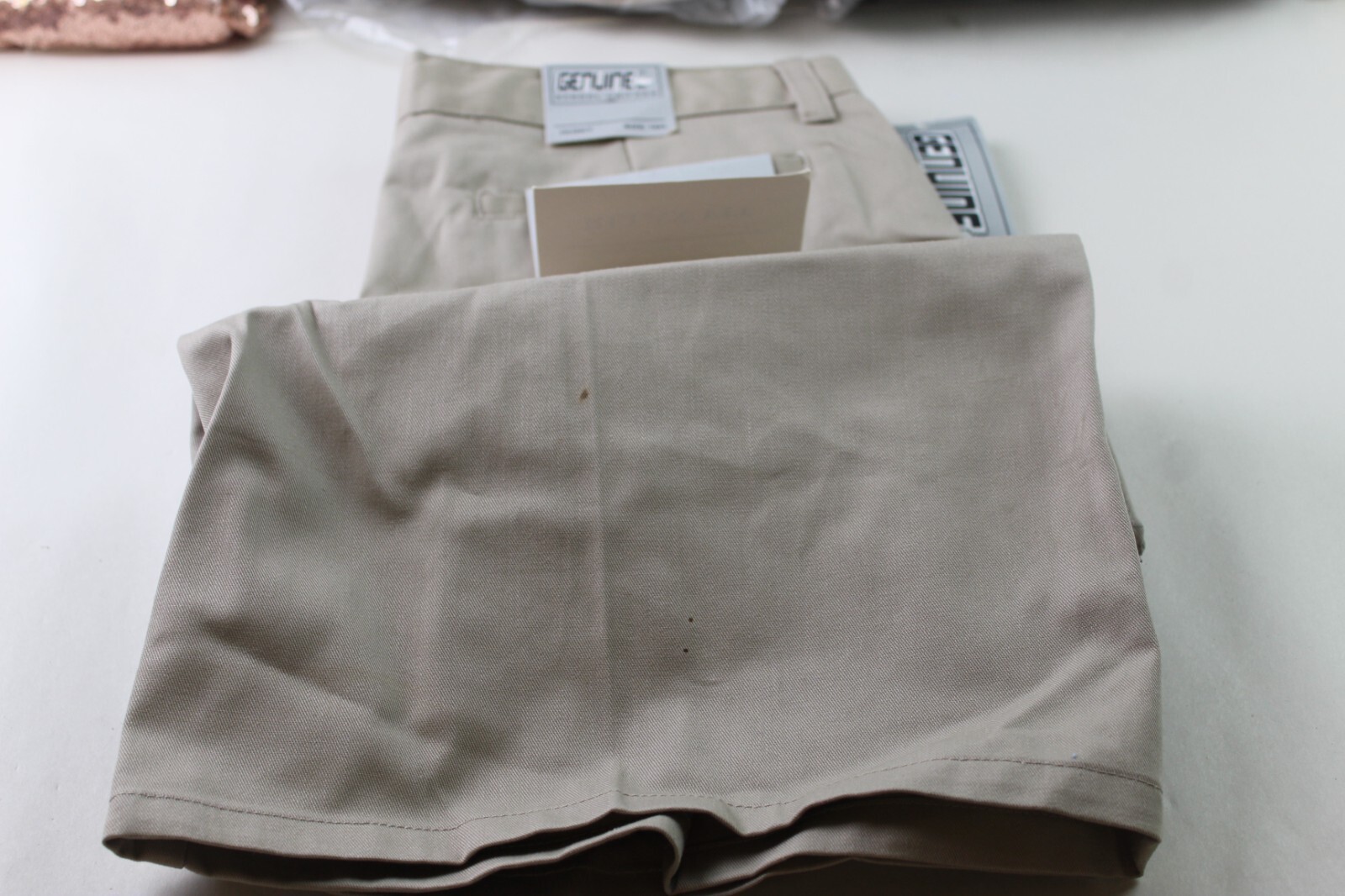 Genuine School Uniforms Shorts- Beige-Size 16H