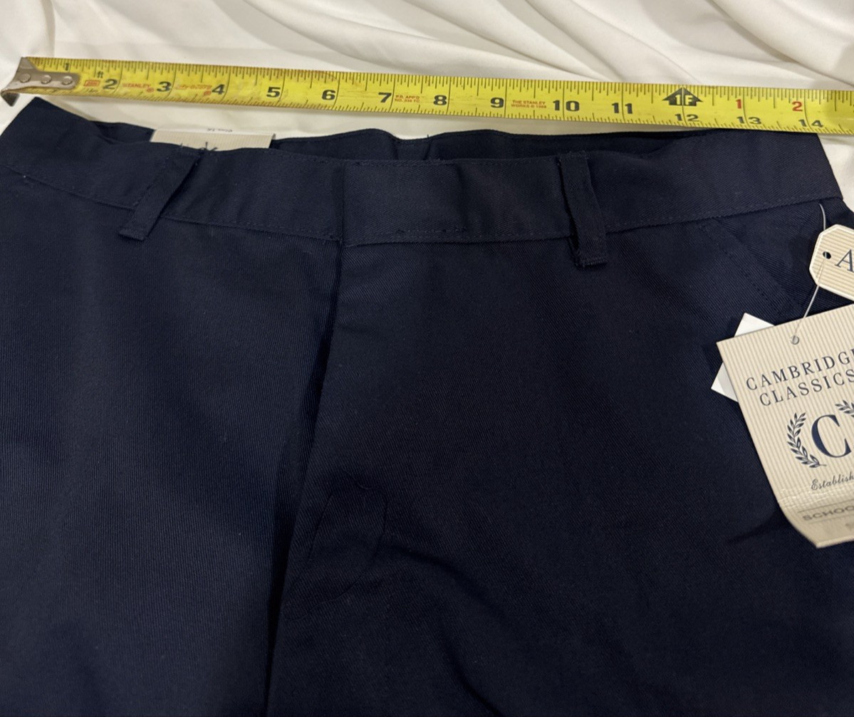 NWT Cambridge classic school uniform navy shorts size 16