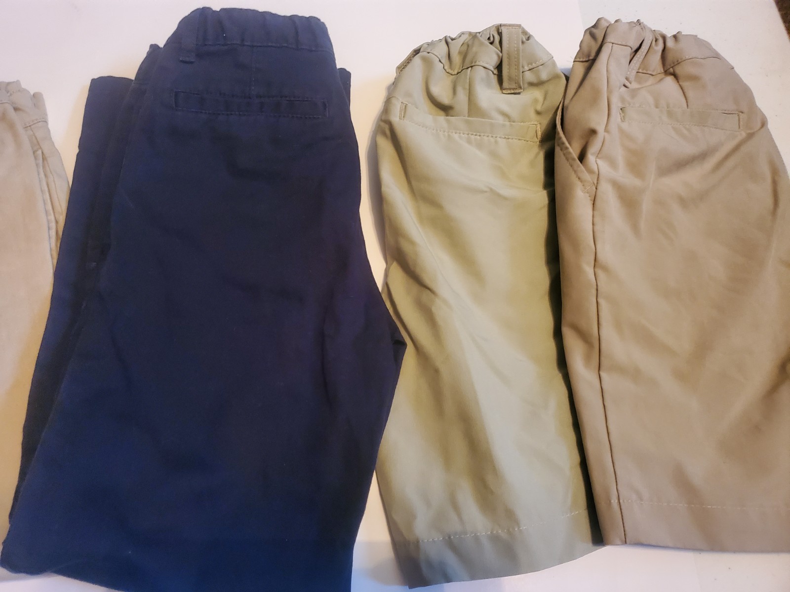 Boys Size 7 Size 8 Uniform Pants & Shorts Lot Of 7 The Childrens Place Khaki