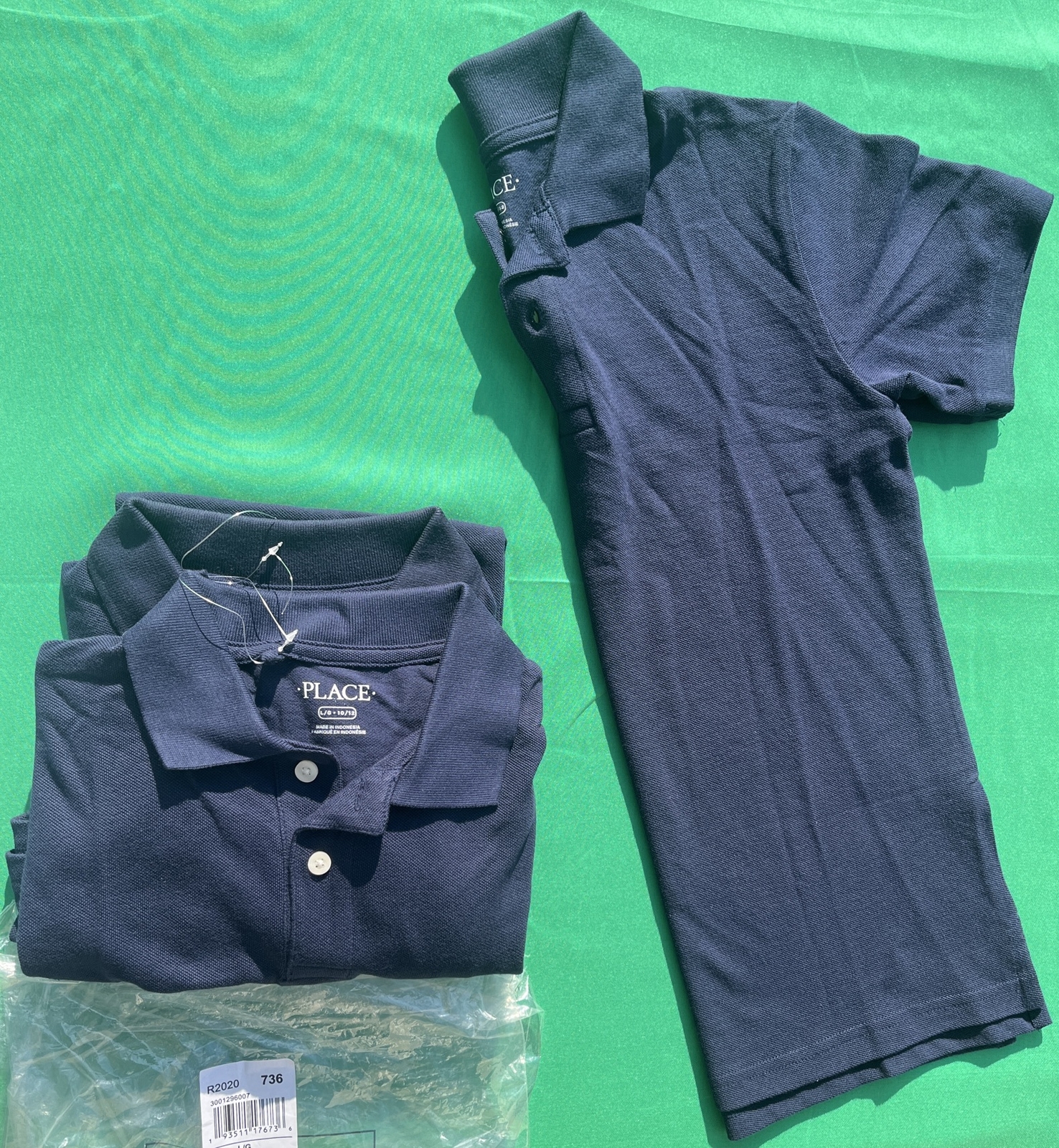 Children’s Place Polo Shirt Boys Size 10/12 Navy School Uniform Short Sleeve