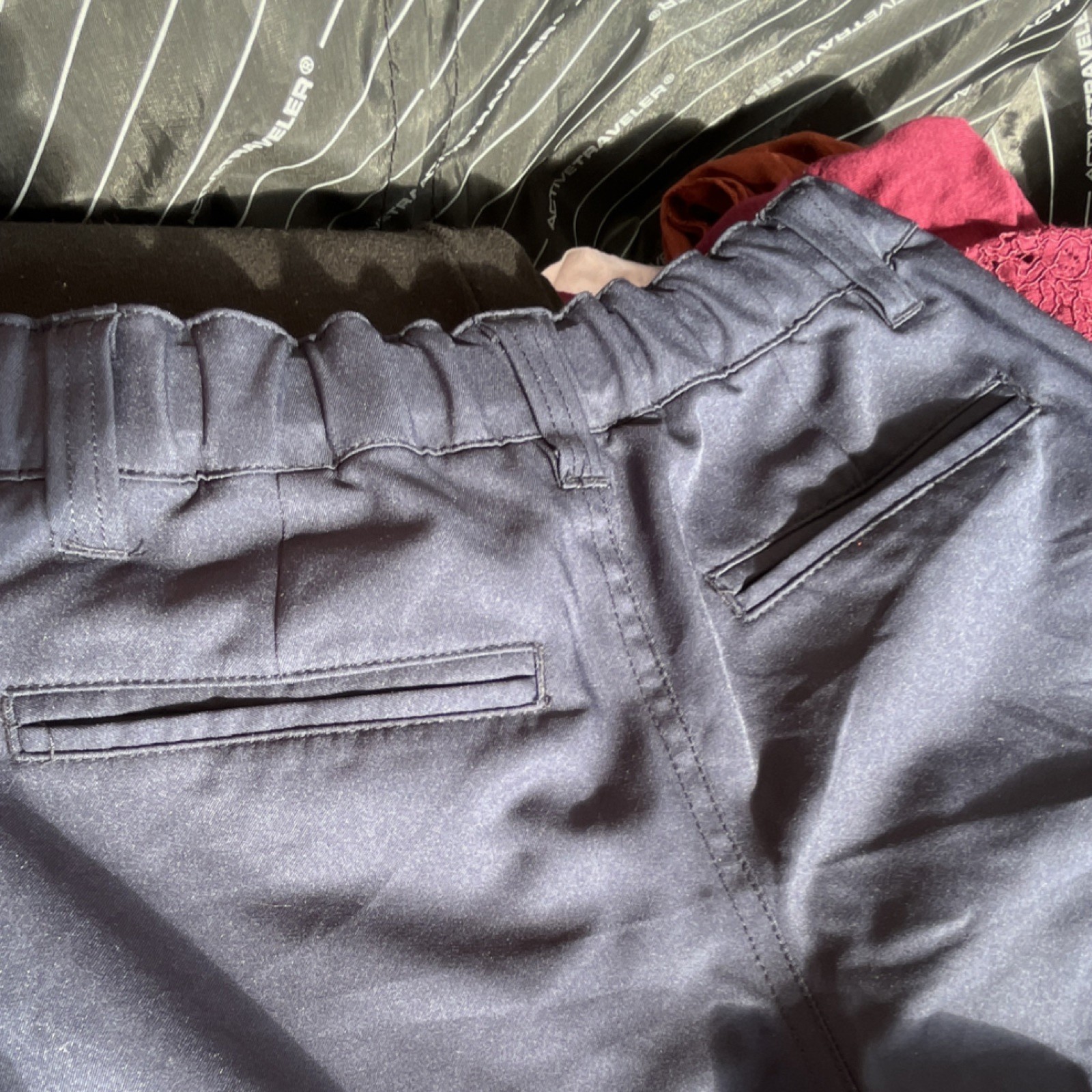 French Toast Boys Uniform Shorts Navy Size 7 Polyester Adjustable Waist Pockets