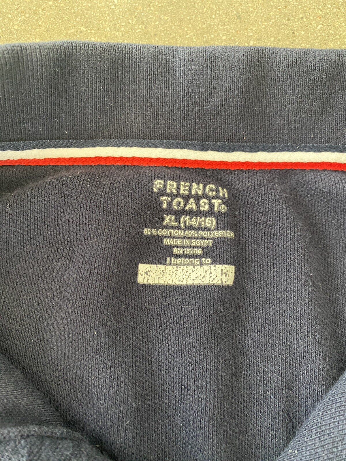 French Toast blue school uniform polo shirt boys sz XL (14-16)