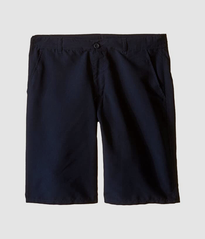 $66 Nautica Kids Boy’s Blue Flat Front Performance Uniform Shorts Size 4 Slim