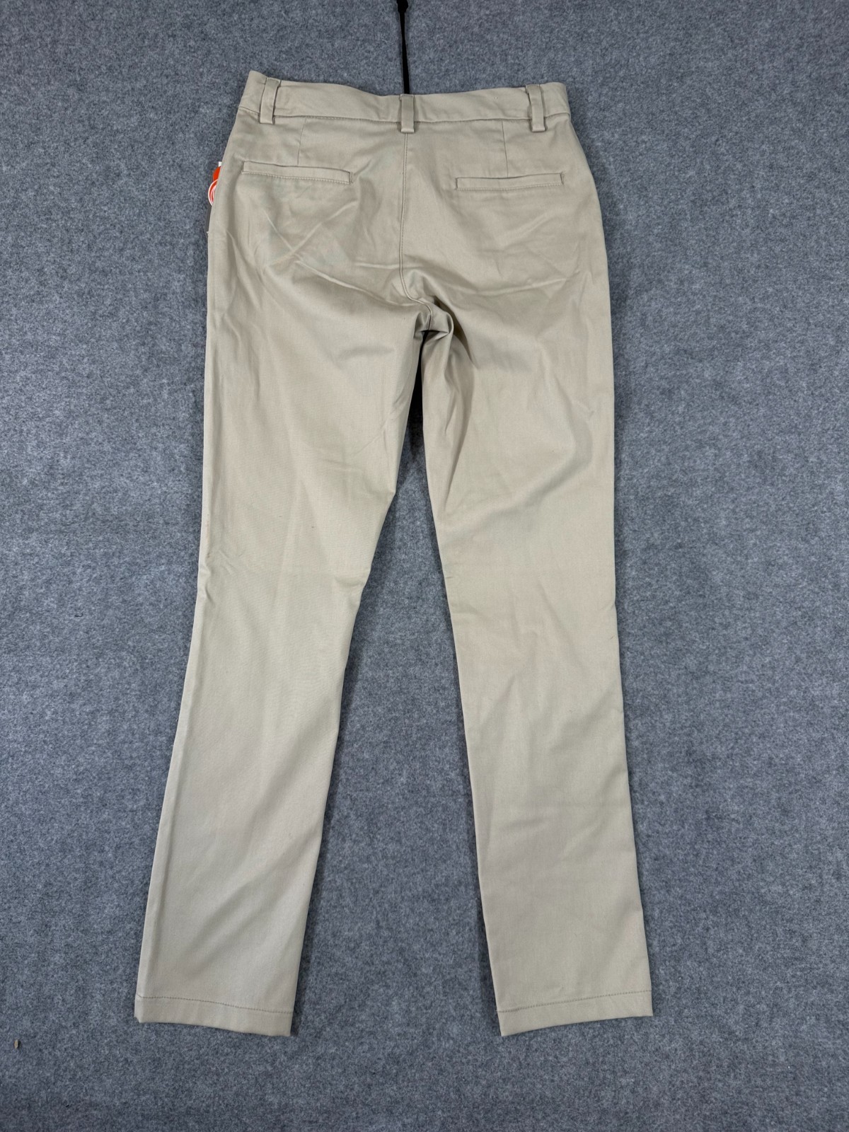 Wonder Nation School Uniform Chino Pants Boys 16 Beige Flat Front Pockets NWT