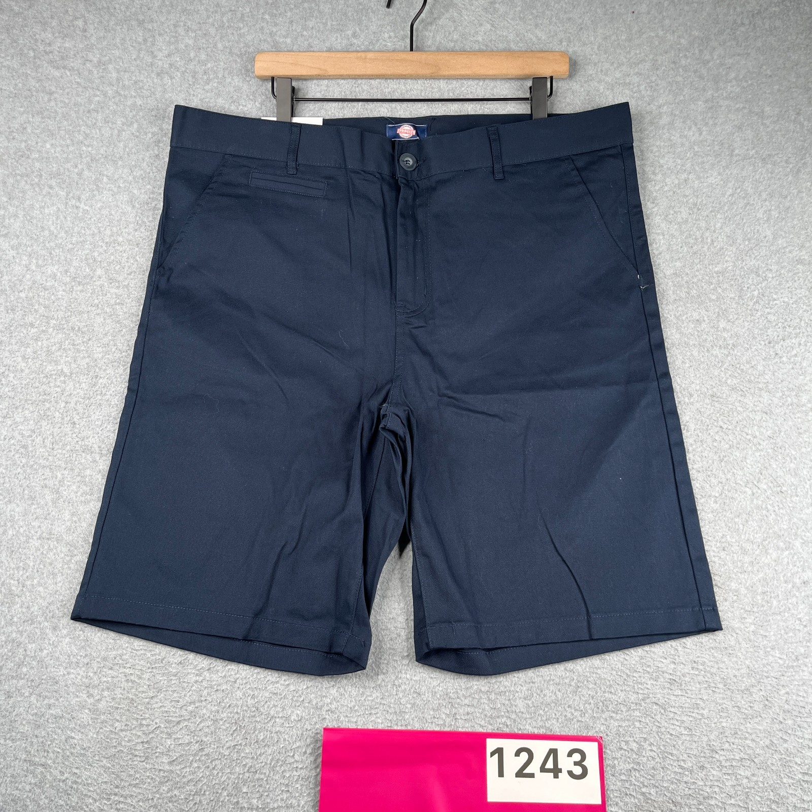 School Uniform Shorts Size 40 Navy Blue Slash Pocket Chino New NWT