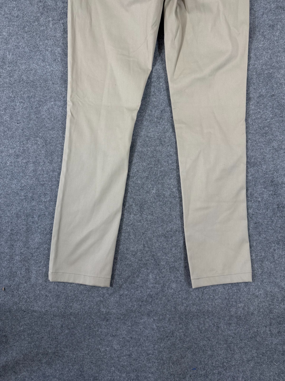 Wonder Nation School Uniform Chino Pants Boys 16 Beige Flat Front Pockets NWT
