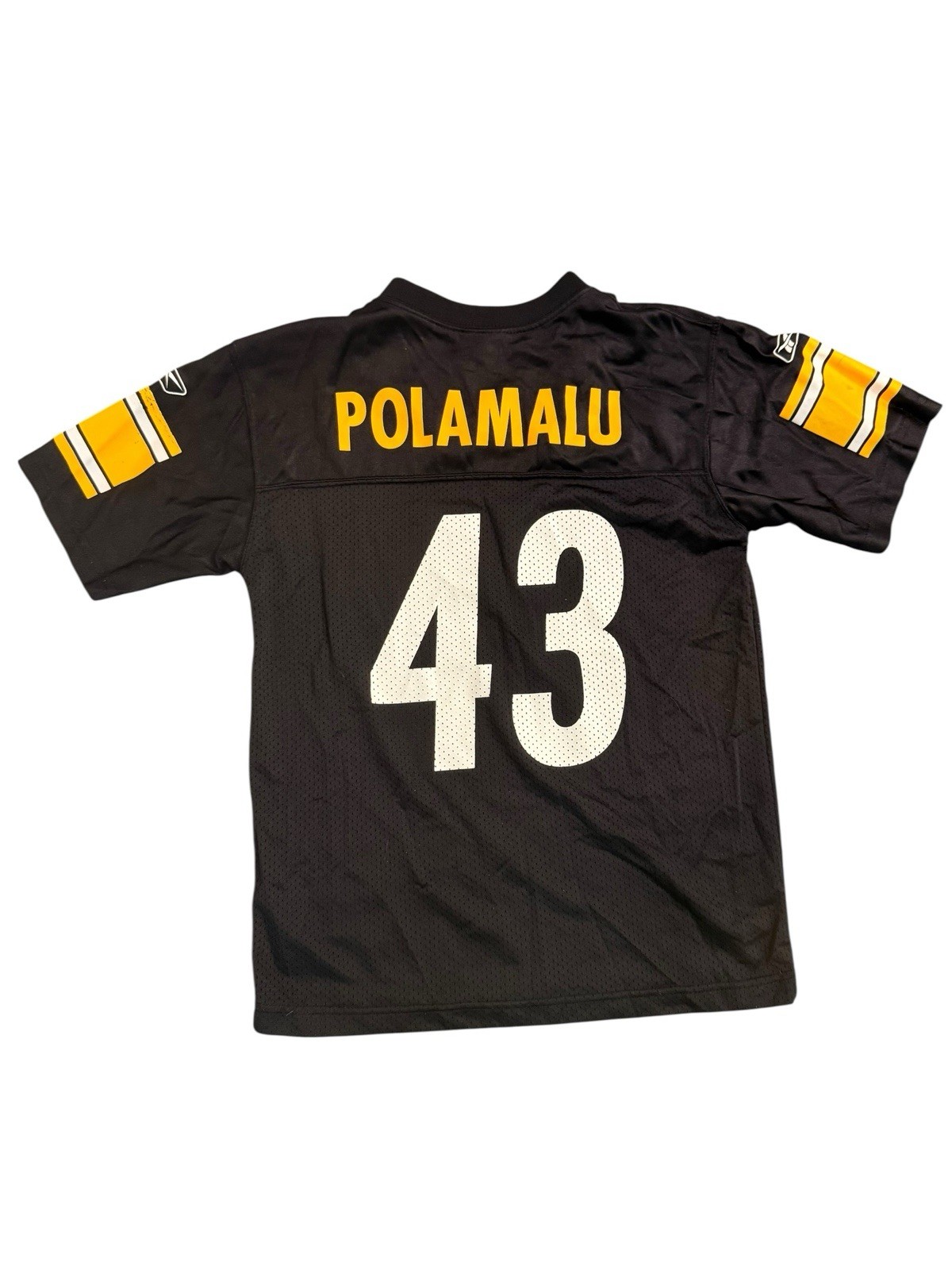NFL Pittsburgh Steelers Football Jersey #43 Troy Polamalu Size: M (YOUTH)