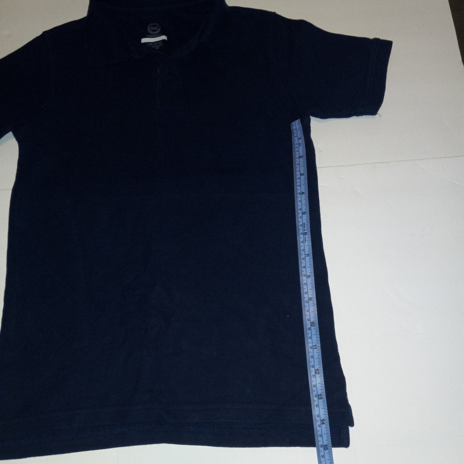 Wonder Nation Boy Navy Blue Uniform Shirt Size L/G (10/12)