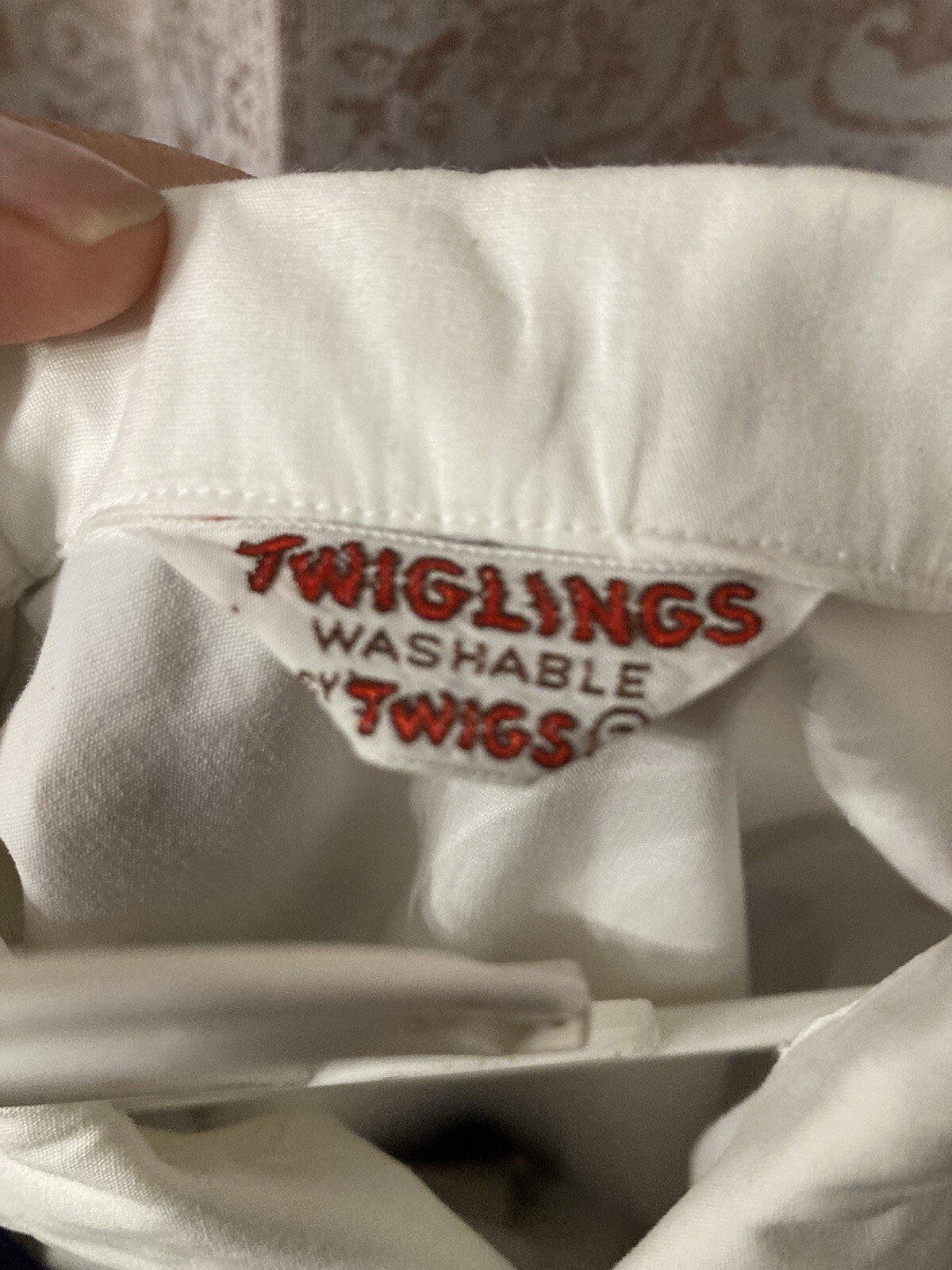 vintage boy’s uniform shorts suspenders & white button up shirt TWIGLINGS Size 3