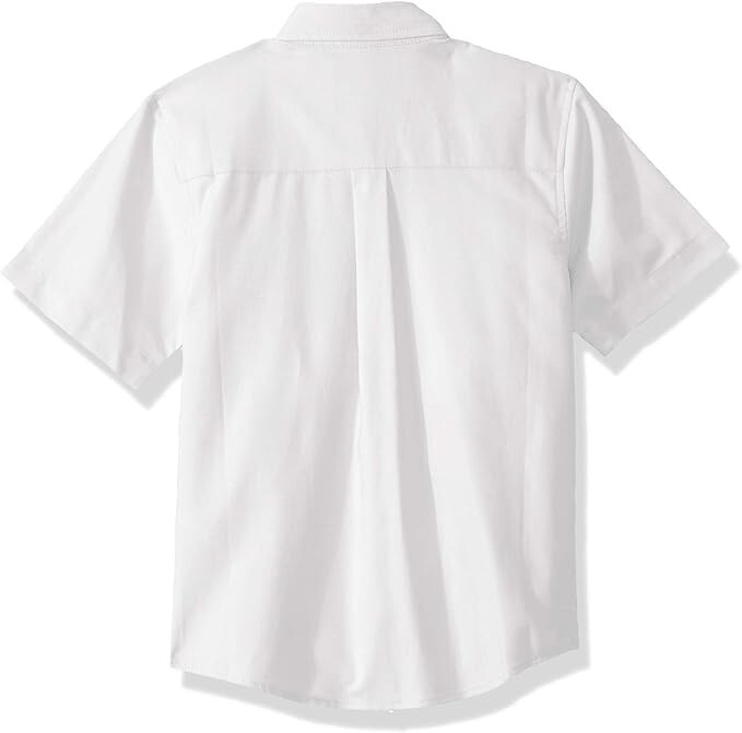 SET OF TWO Nautica Boys’ School Uniform Shirts Size S(8) White Short Sleeve