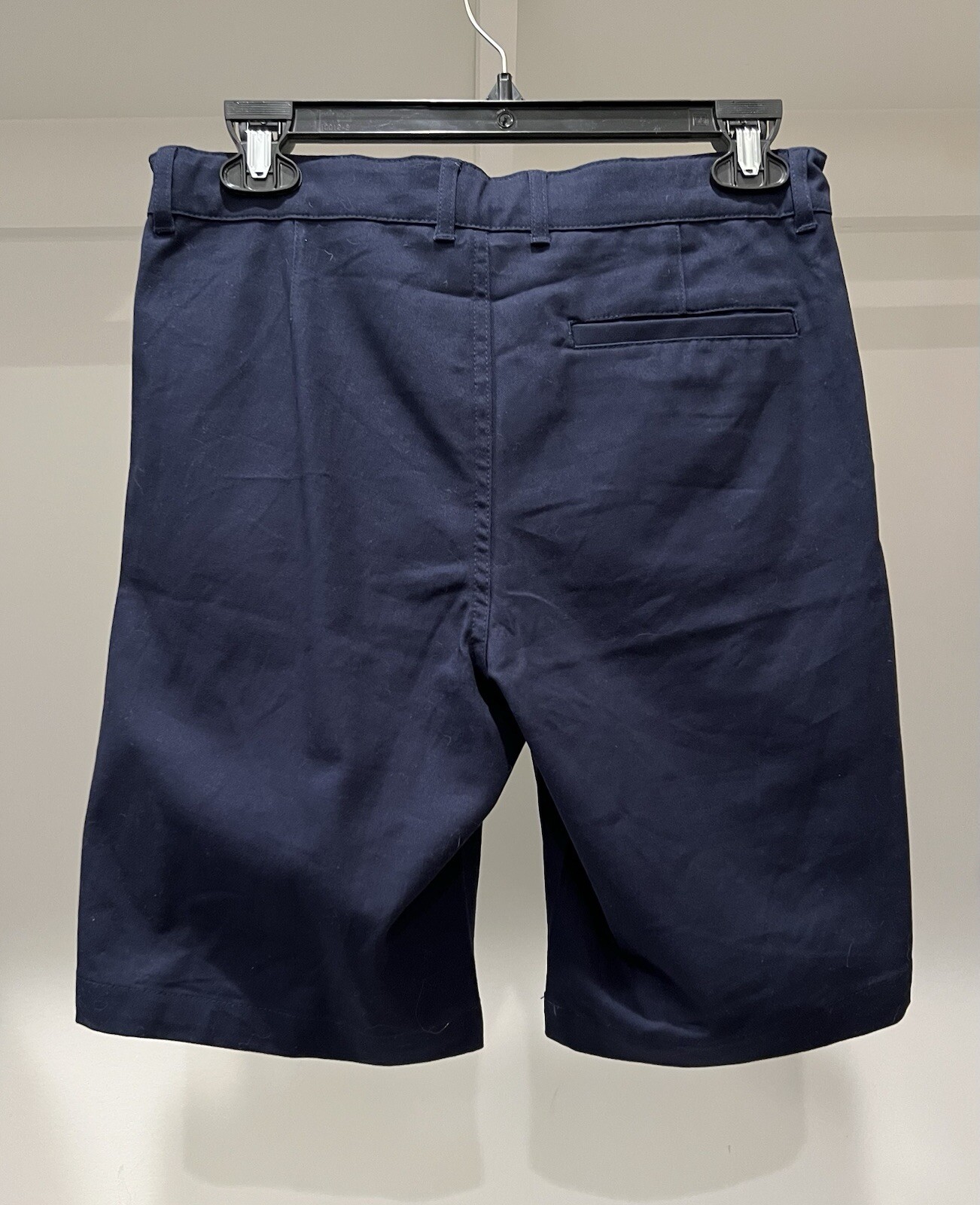 NWT Old Navy Kids Uniform Twill Flat Front Built In Flex Shorts ~ Sz 14 ~ Navy