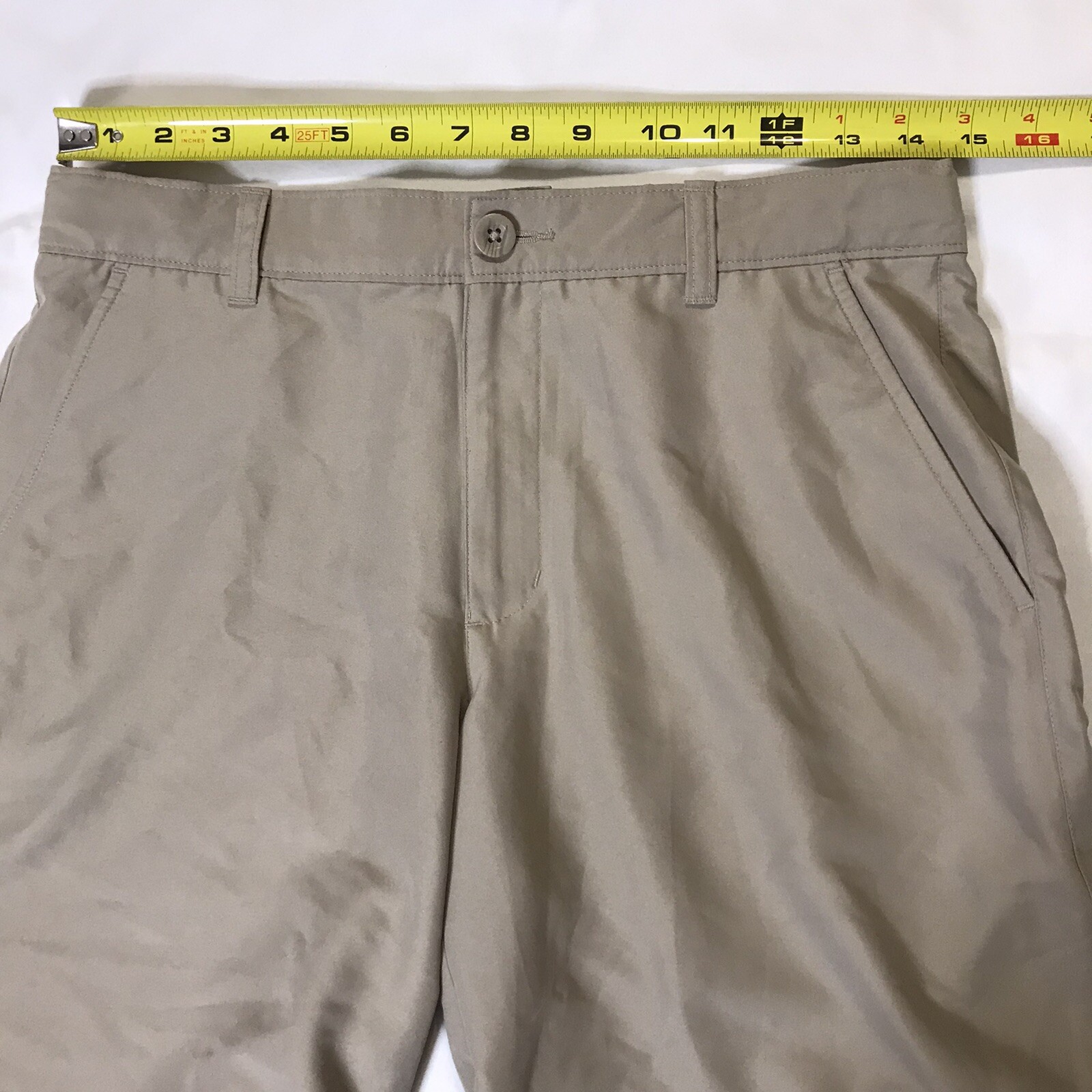 Nautica School Uniform Boys Size 18 Beige Adjustable Waist