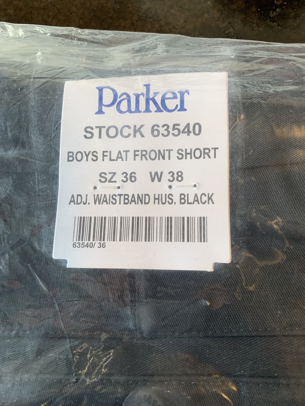 Parker School Uniforms Boys Black Flat Front Shorts Sz 36 (W38) – NWT *2 Pairs
