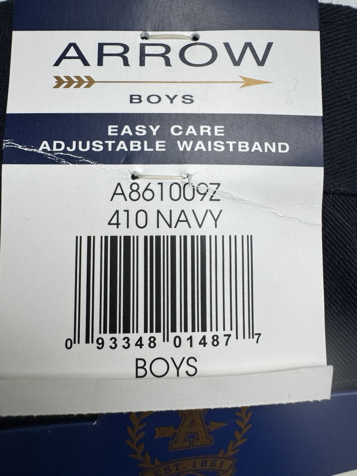 Boys Shorts School Uniform Navy Size 7 Arrow