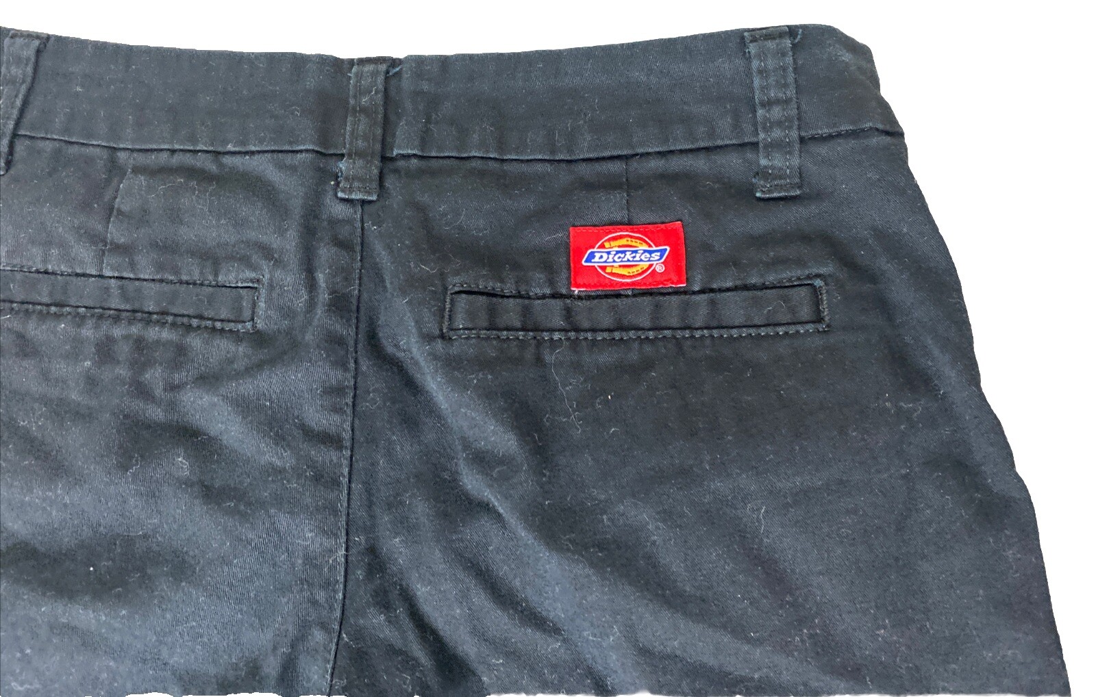 Dickies Front Relaxed Fit Uniform Casual Shorts Black Kids Size 5