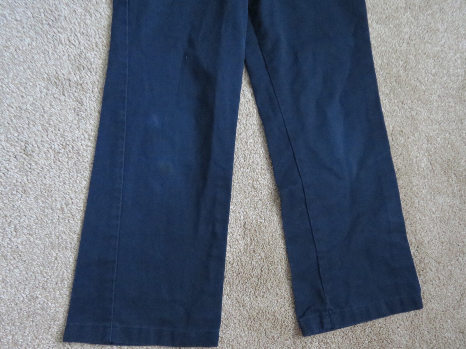 DOCKERS FLAT FRONT ADJ. WAIST NAVY PANT-SIZE 10 SLIM