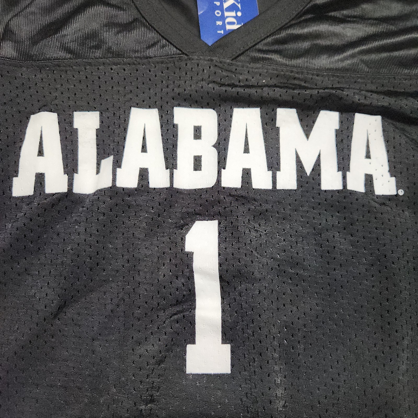 Kids Sports Alabama 1 Football Jersey Youth M 10-12 Black Polyester Pakistan 139