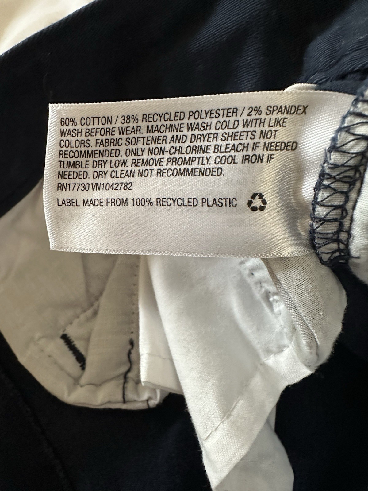 Cat & Jack Navy School Uniform Pants Size 12 lot of two