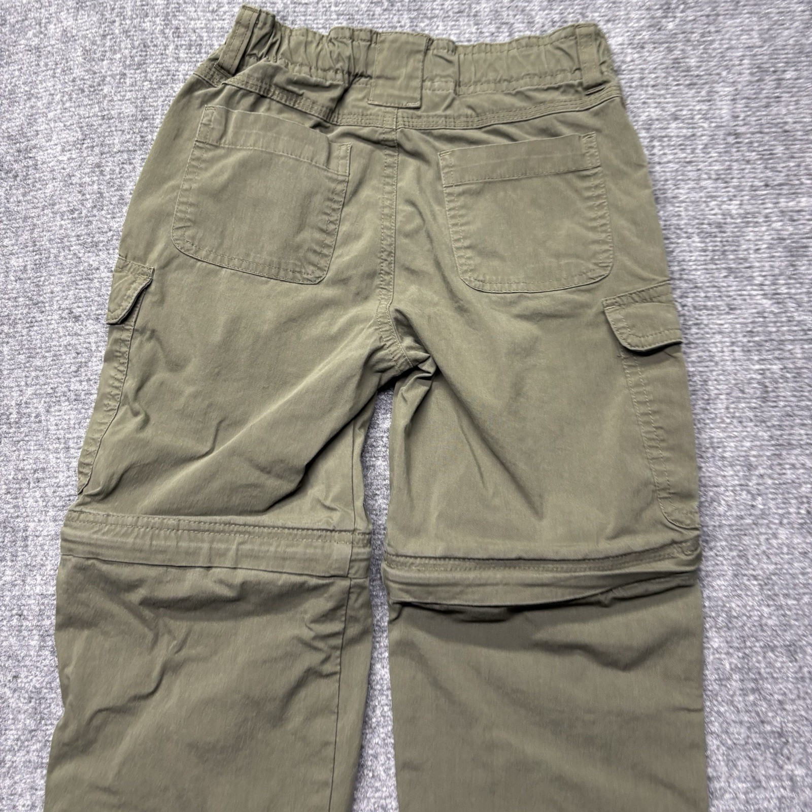 Boy Scouts Of America Cargo Pants Youth 8 Green Switchback Convertible Unhemmed