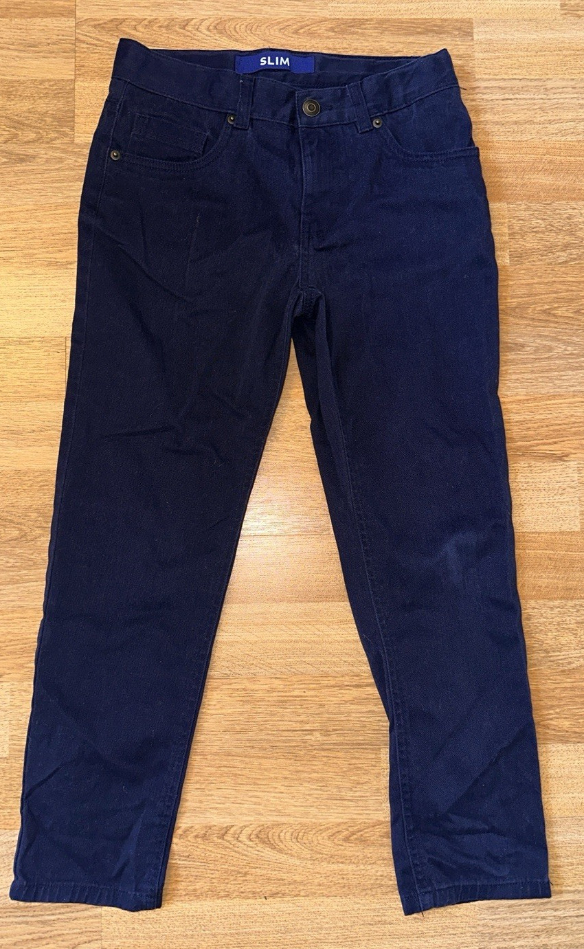 Lot of 2 French Toast Navy Blue School Uniform Slim Pants – Size 10