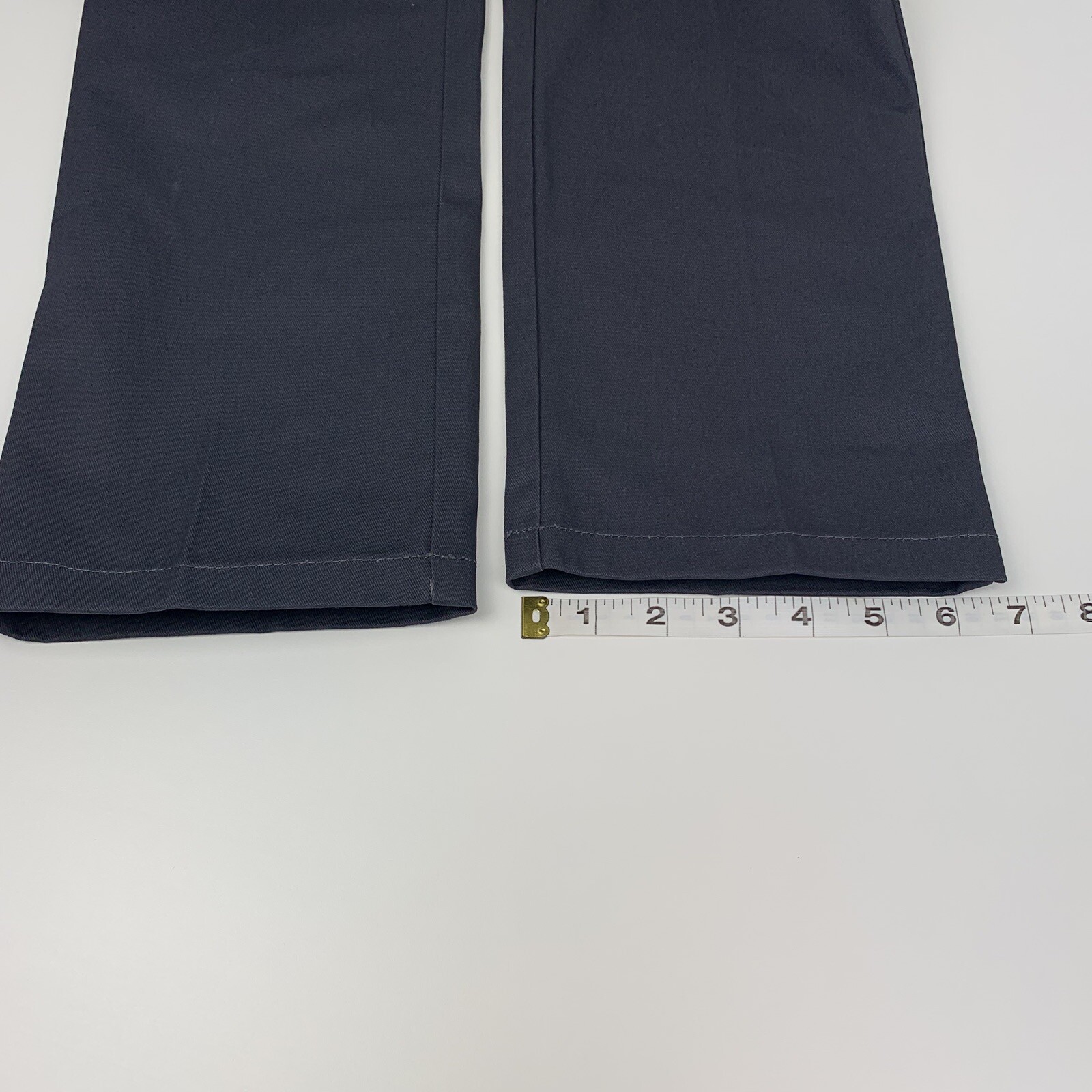 French Toast Boys Uniform Pants Relaxed Adjustable Waist Double Knee Grey Size 8