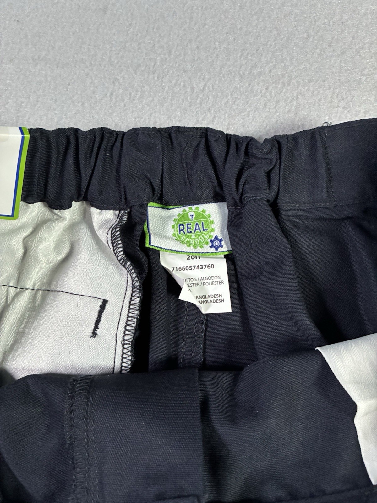 Real School Uniforms Boys Size 20 Husky Approved Uniform Pants Flat Front – Navy