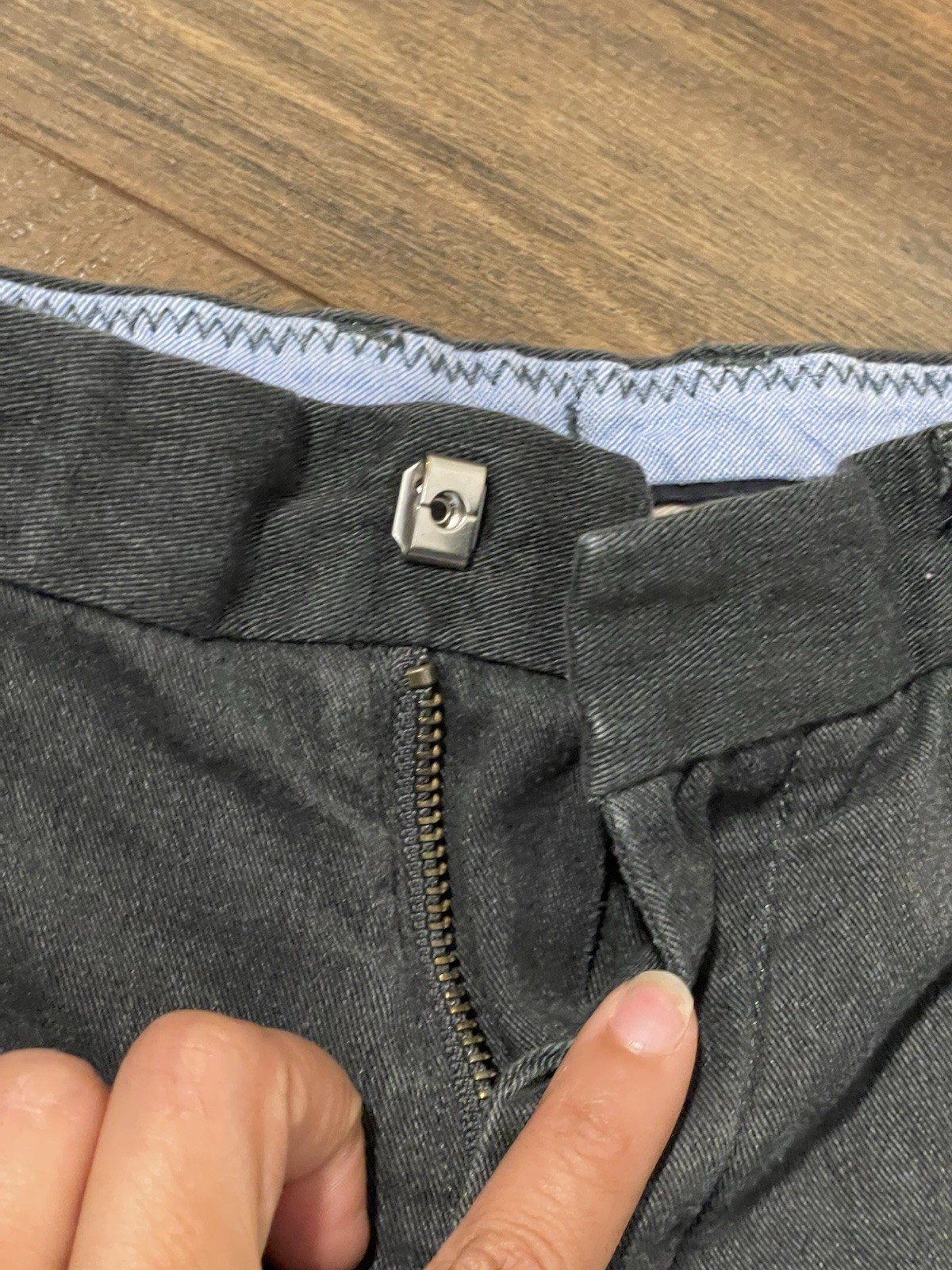 Gap kids gray stretch waist uniform pants size 10
