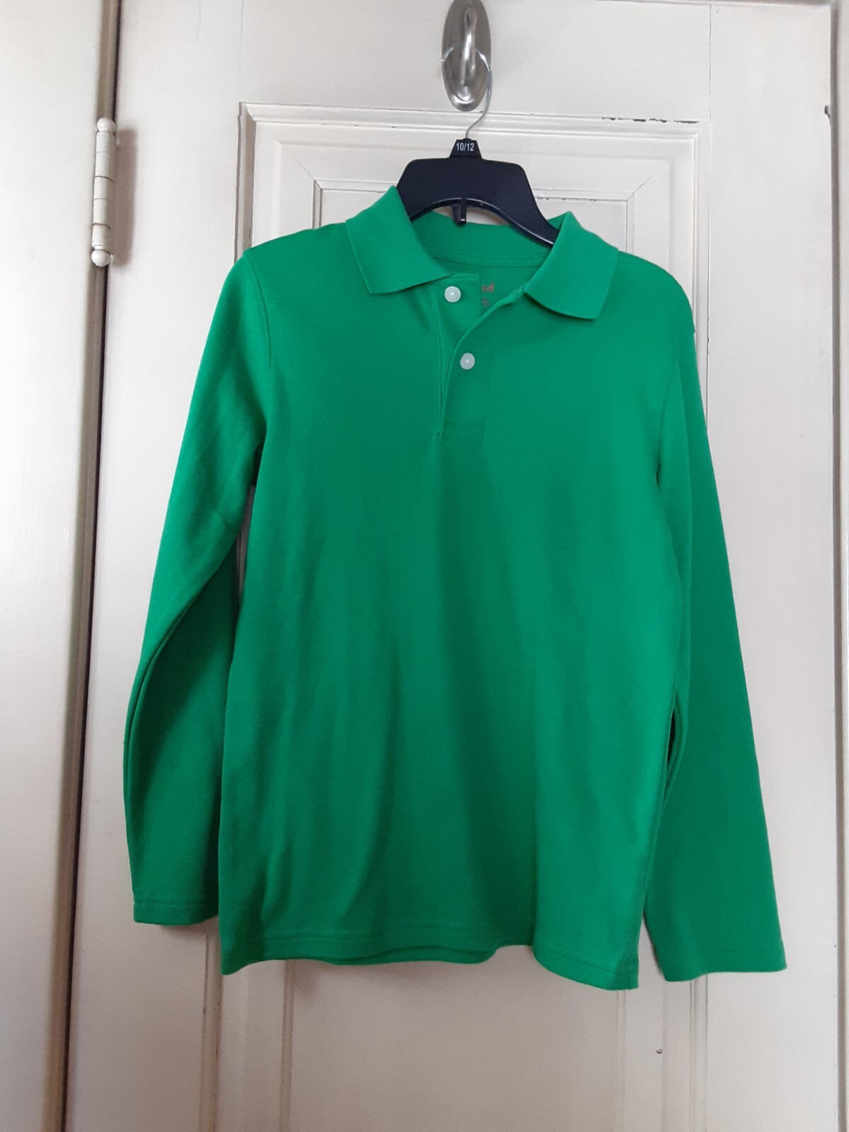 Cat & Jack (TWO) Boys Long Sleeve Polo Shirts Size M NEW WITH TAGS