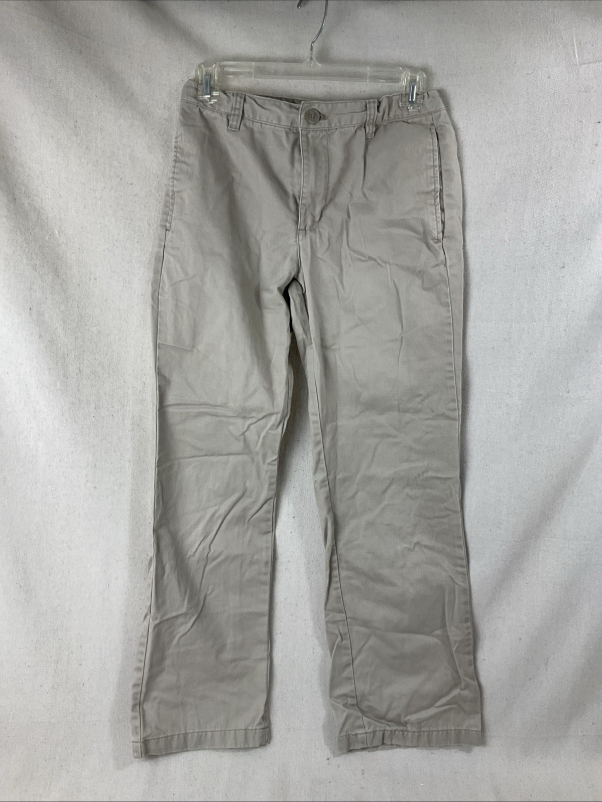 Cherokee Size 16 Cotton Boys Beige Pants Adjustable Waist Pockets – lot 2 styles