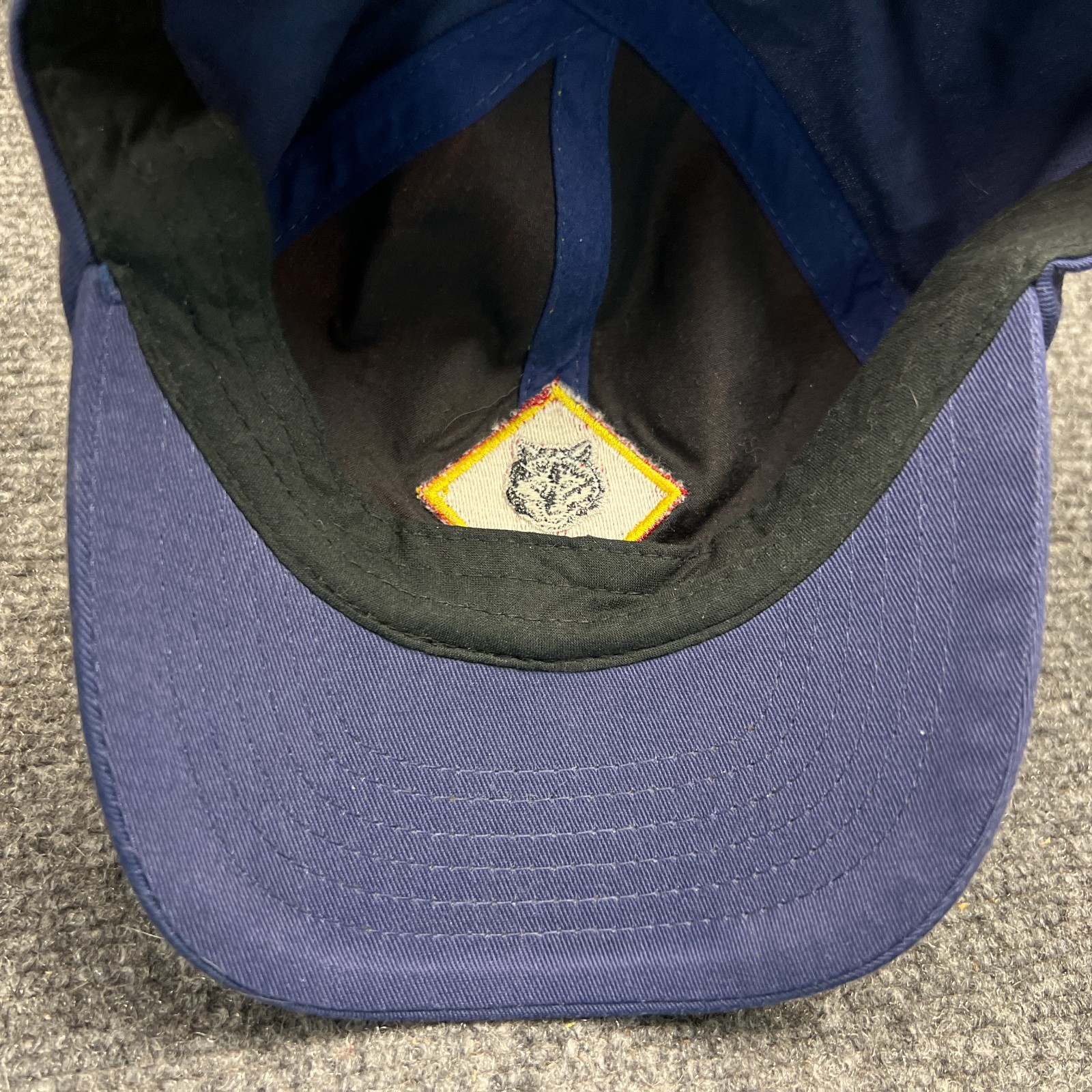 Boy Scouts of America BSA Wolf Logo Cap Youth S/M Blue Uniform Hat