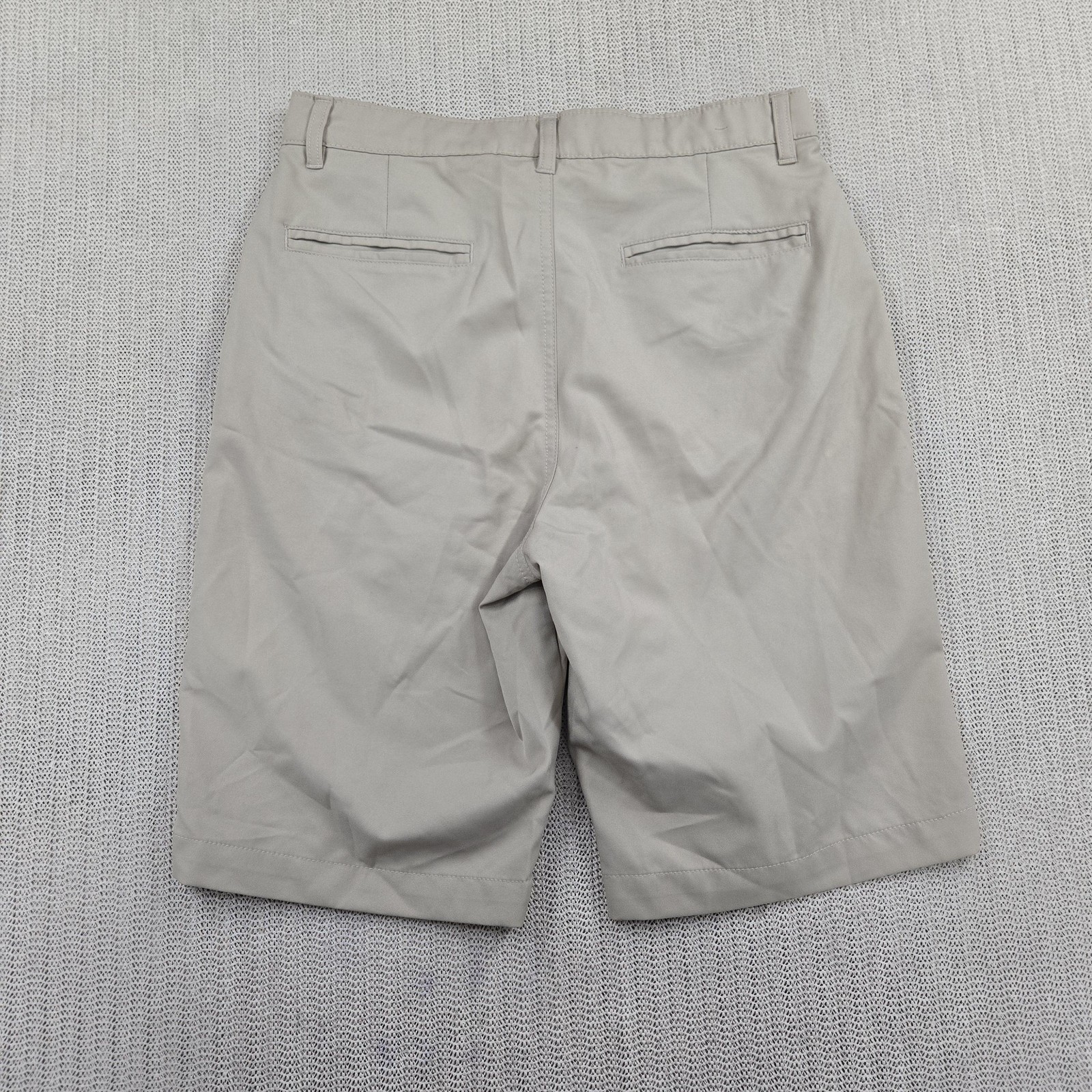 French Toast Uniform Shorts Boys 16 Beige W28 Flat Front School Polyester
