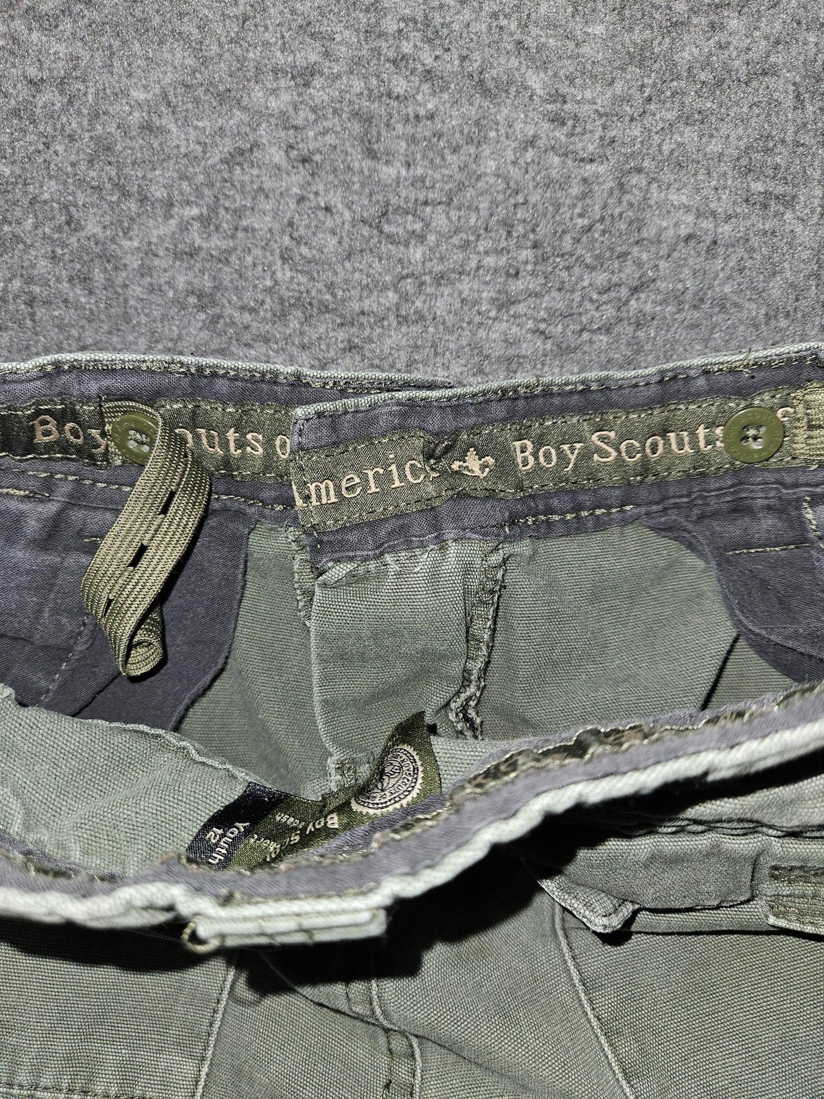 Boy Scouts of America Shorts Youth 12 Uniform Cargo BSA Outdoor Summer Camping