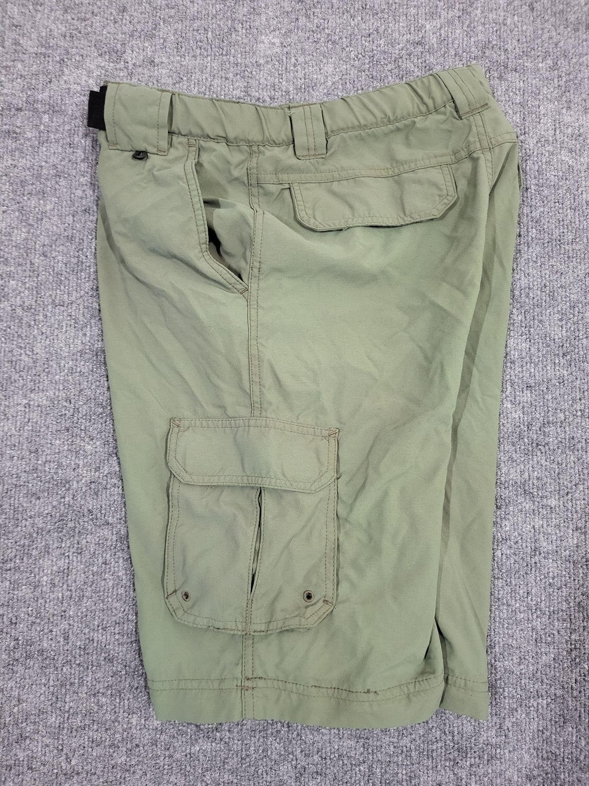 Boy Scouts Of America Shorts Youth XL Green Switchback Cargo Belted Uniform Logo