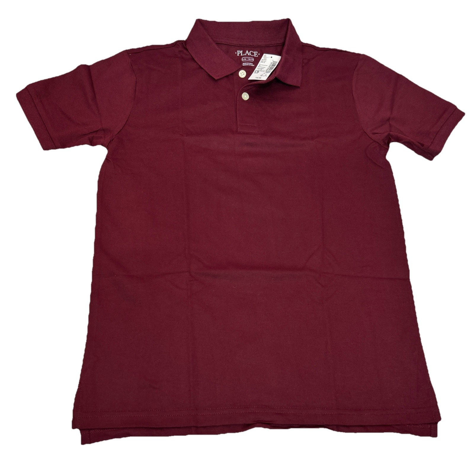 The Children’s Place Boys Redwood Uniform Pique Polo L (10/12) 191755916378 NWT